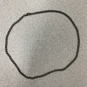 Initial Outfitters Gunmetal Necklace 24 inches